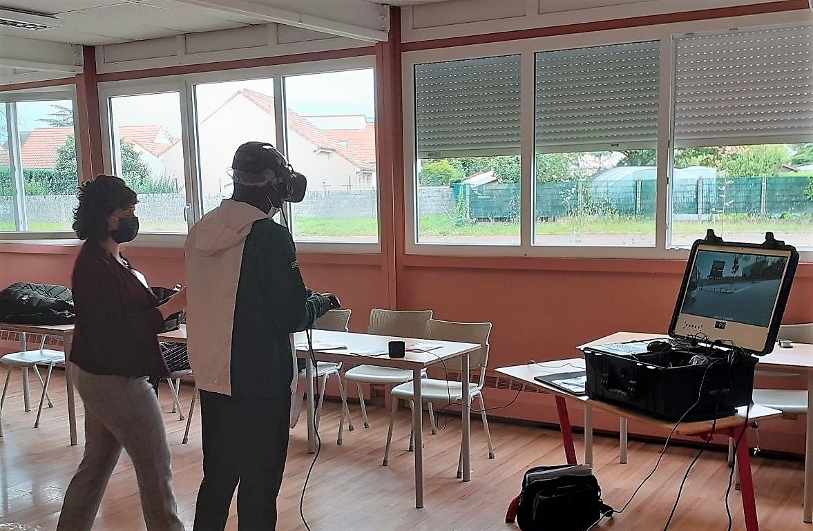 Utilisation du dispositif de réalité virtuelle