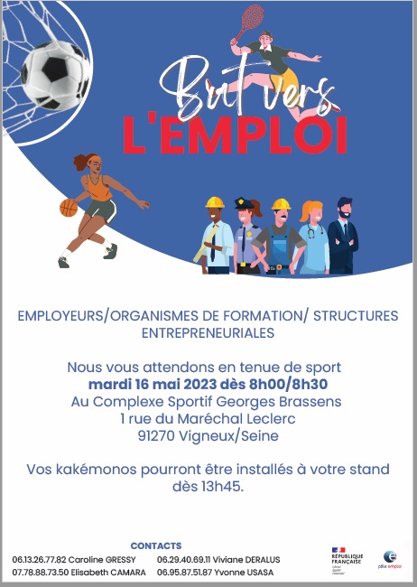 Mardi 16 mai : But vers l’emploi à Vigneux sur Seine