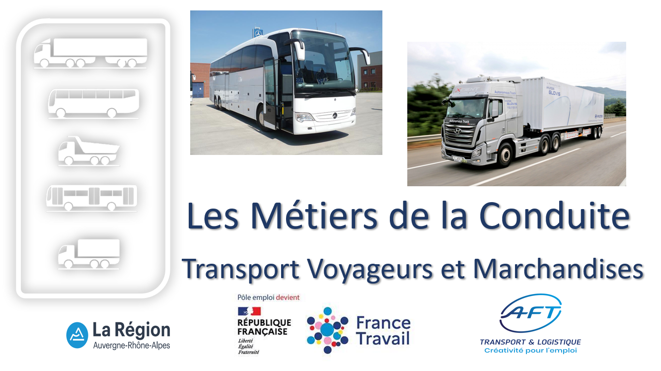 Ateliers Transports (métiers de la conduite) dans les agences France Travail de l’Ain (01)