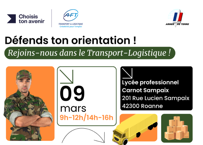 Défends ton orientation : une journée immersive pour découvrir les métiers du Transport et de la Logistique