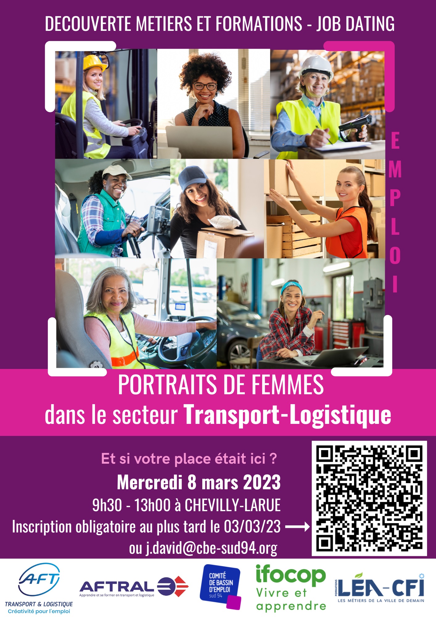 Le mercredi 08 mars 2023 : Portraits de Femmes dans le transport et la logistique