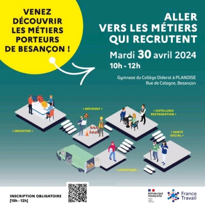 Besançon : Matinée « Vers les métiers qui recrutent » 