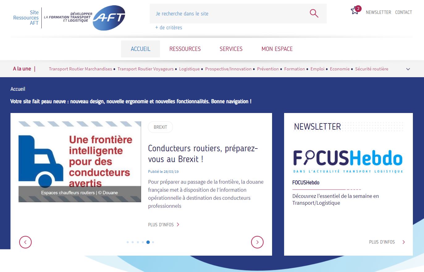 Accueil du centre de ressources