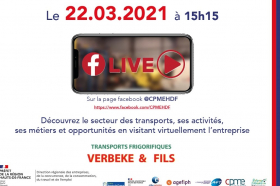 Invitation visite Transports Verbeke en live sur Facebook