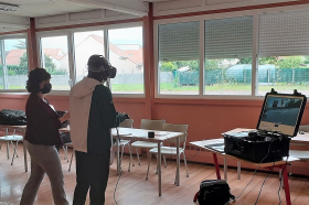 Utilisation de la réalité virtuelle pour découvrir le transport et la logistique à l'école de la 2e chance d'Orléans