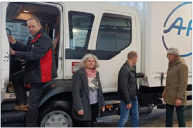 Arrivée camion AFT au LP PG de Gennes de GERARDMER