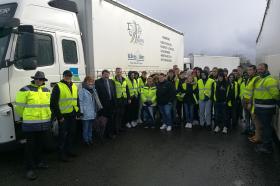 Suite aux opérations de contrôles routiers réalisées le 5 mars 2020 auprès des élèves de la section "Transport-Logistique", la DREAL de l'Orne, l'EDSR 61, l'AFT et la FMUD sont de retour au lycée Marcel Mezen.