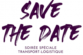 Affiche save the date Apprentiscène Transport Logistique 2021