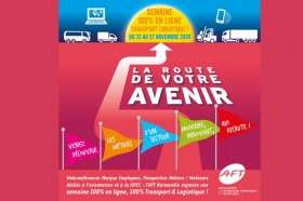 Affiche AFT Semaine 100% Transport Logistique en Normandie