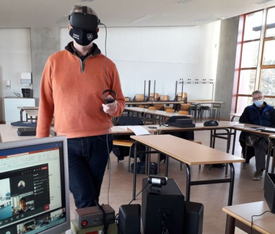 Démonstration kit de réalité virtuelle AFT pour former les professeurs de conduite